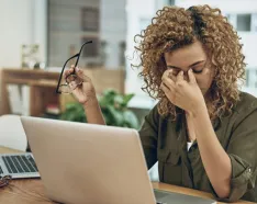 girl with stress grit