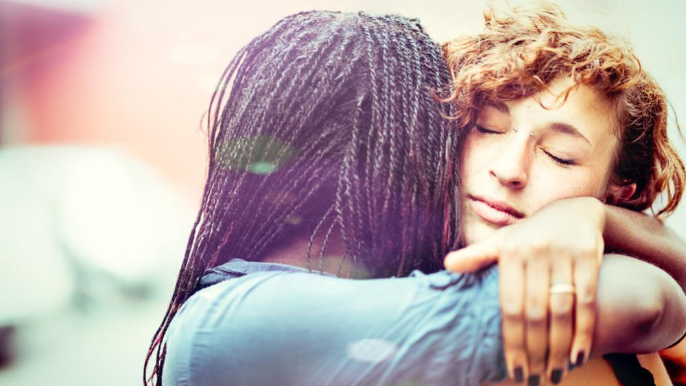 Two Women Hugging